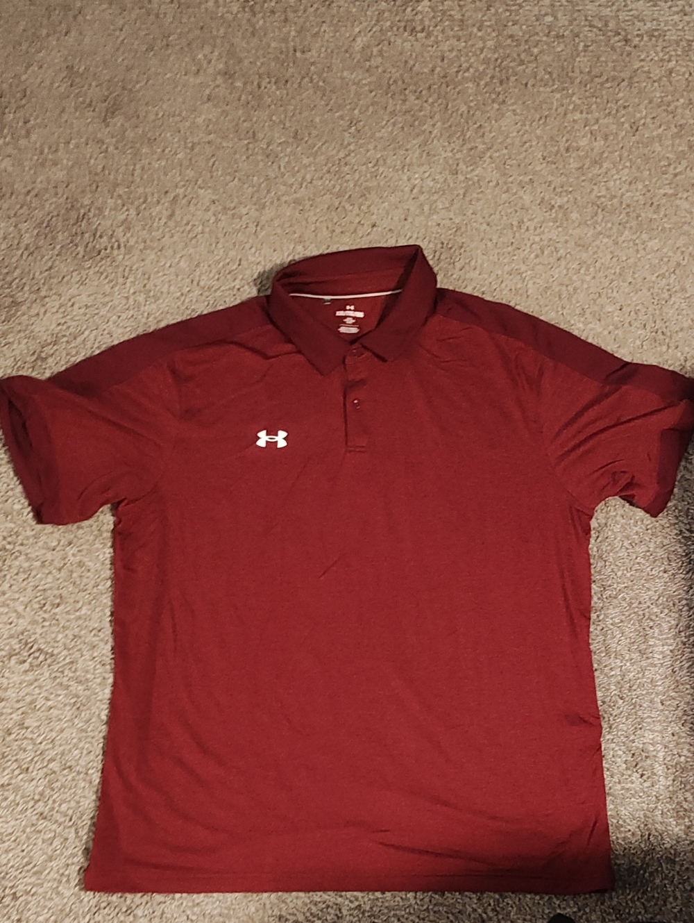 Under Armour Men's Maroon Polo Shirt